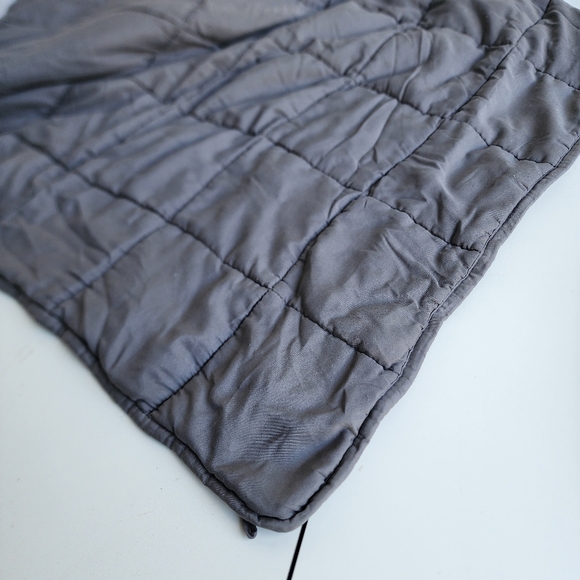9.5 lbs Weighted Blanket Adult Gray Super Soft Crystal Cover Glass Bead 47"x70" - Picture 8 of 10